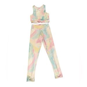 Zara Pastel Tie-Dye Activewear Set